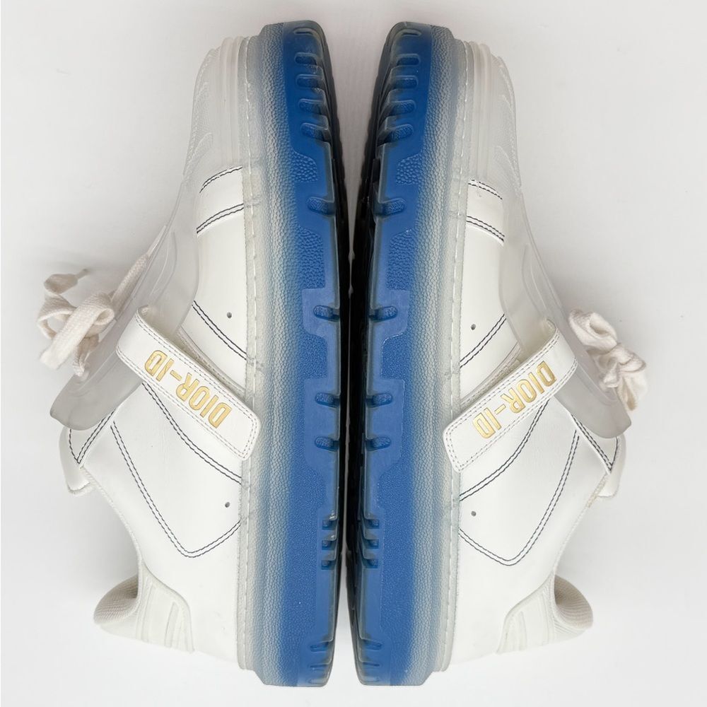 Christian Dior Dior-ID Clear Rubber Platform Sneakers White & Deep Blue EU 40.5 - Picture 5 of 14
